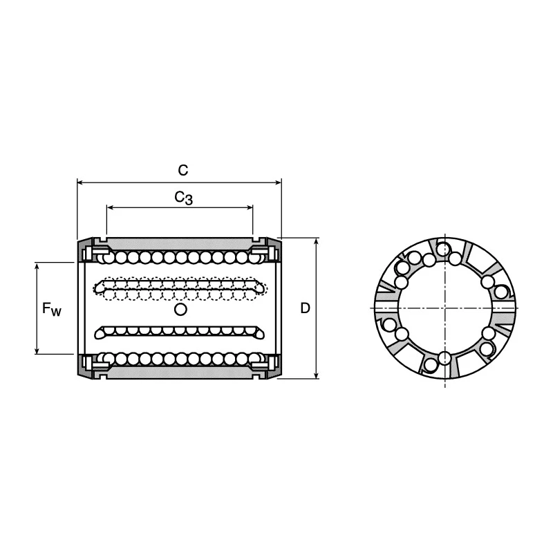 Ewellix Makers in Motion Steel Closed Ball Bearing, Sealed End, 5 mm ID 12 mm OD 22 mm Length, Dynamic Load 280 LBCR 5-2LS