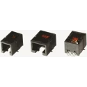 Molex RJ11 Female Surface Mount Cat3 UTP Shielded Right Angle Modular Jack Connector 1 Port 6 Way 