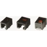Molex RJ11 Female Surface Mount Cat3 UTP Shielded Right Angle Modular Jack Connector 1 Port 6 Way