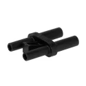 RS PRO Black Male Banana Plug, 4 mm Connector, Plug-In Termination, 45 V AC, 60 V DC, 36 A 423-3096