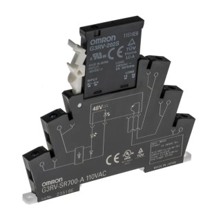 Omron Solid State Interface Relay 110V AC DIN Rail Screw Terminal G3RV-SR