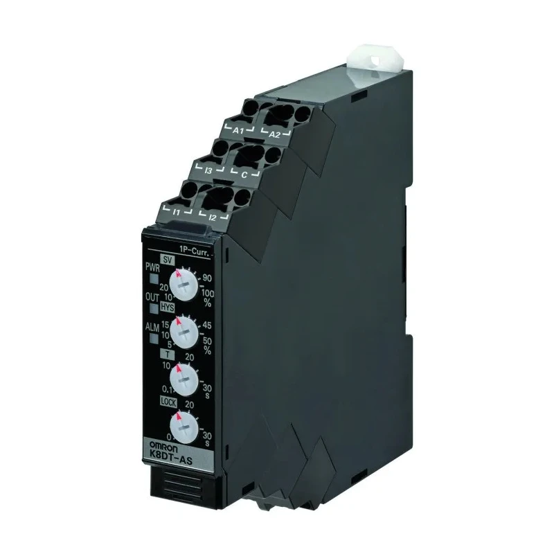 Omron Monitoring Relay 1 Phase SPDT DIN Rail Mount 20.4→26.4 V Supply 0.1A to 5A Contact Current K8DT-AS2CD