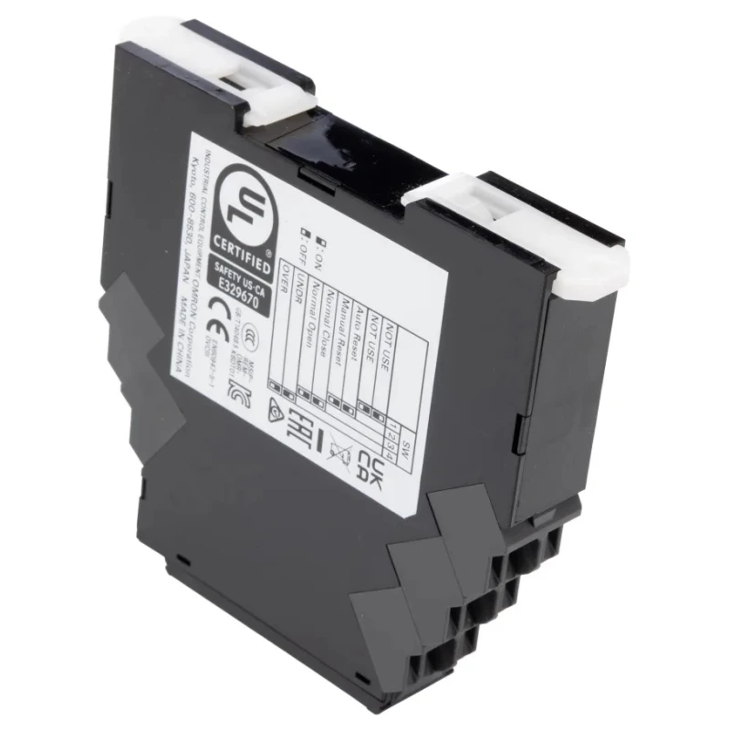 Omron Single Phase Monitoring Relay 1 Phase SPDT Push-in Terminals DIN Rail Mount 0.1A to 5A K8DT-AS2CA