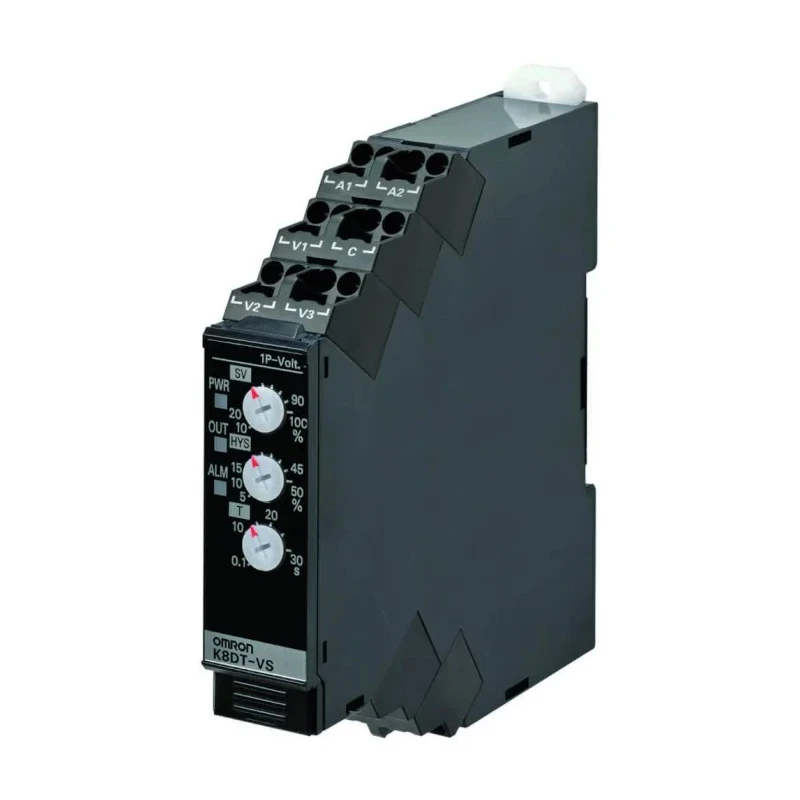 Omron Monitoring Relay 1 Phase SPDT DIN Rail Mount 240V AC 10A Contact Current K8DT-VS3CA