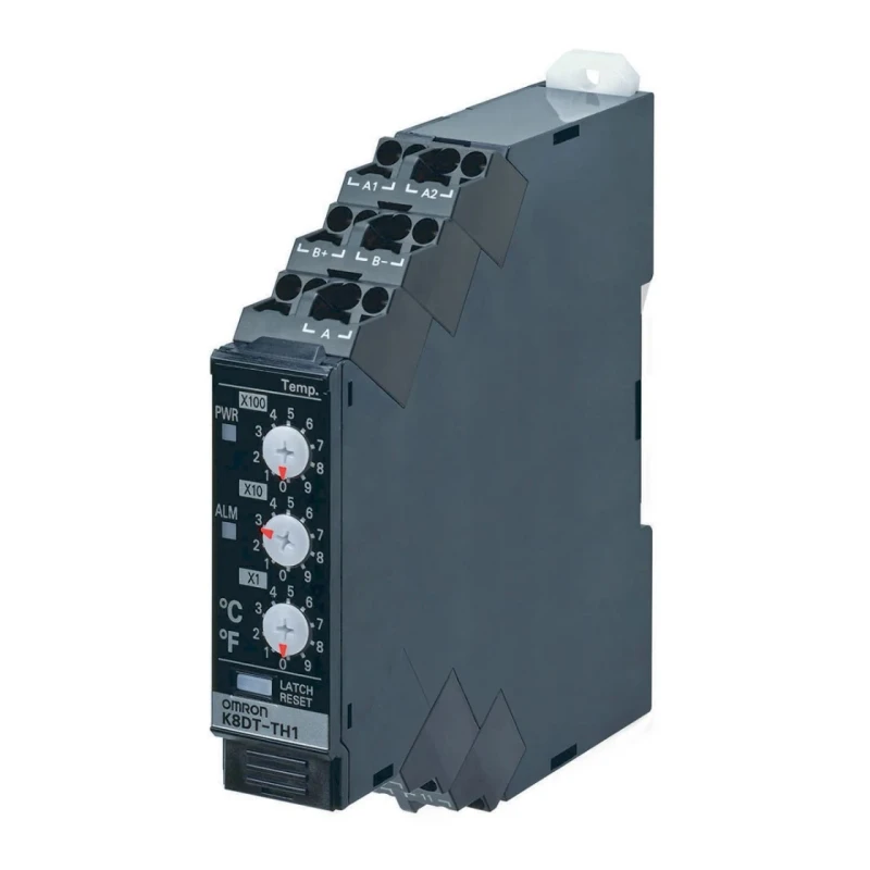 Omron Thermocouple Monitoring Relay, SPDT Contact, DIN Rail Mount, 10A Contact Current, 0 °C to 999 °C, IP20, K8DT-TH2CA