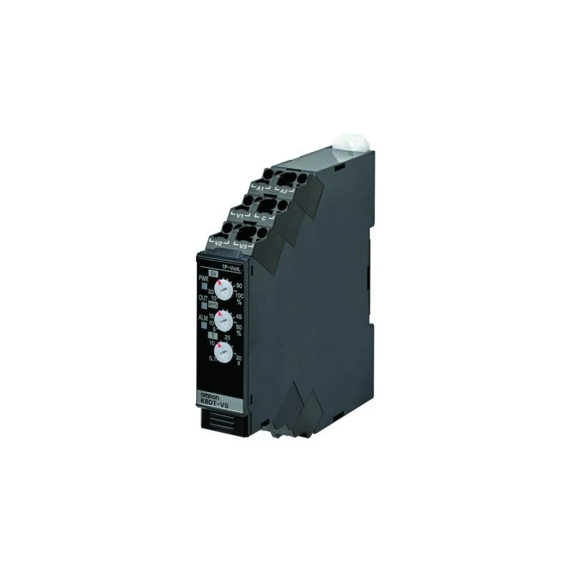 Omron Monitoring Relay 1 Phase 10 V, 30 V, 150 V Monitor Range SPDT Contact 240V AC DIN Rail Mount K8DT-VS2CA