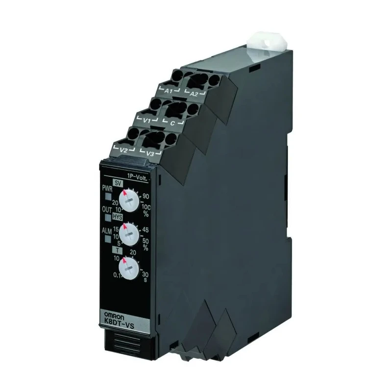 Omron Monitoring Relay Single Phase SPDT Contact, DIN Rail Mount, 10A Contact Current K8DT-VS2CD