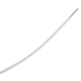 RS PRO White Hook Up Wire 14 AWG Nickel Plated Copper Conductor 37x0.25 mm Strands 2.24 mm OD 100 m Polyamide 111-3147