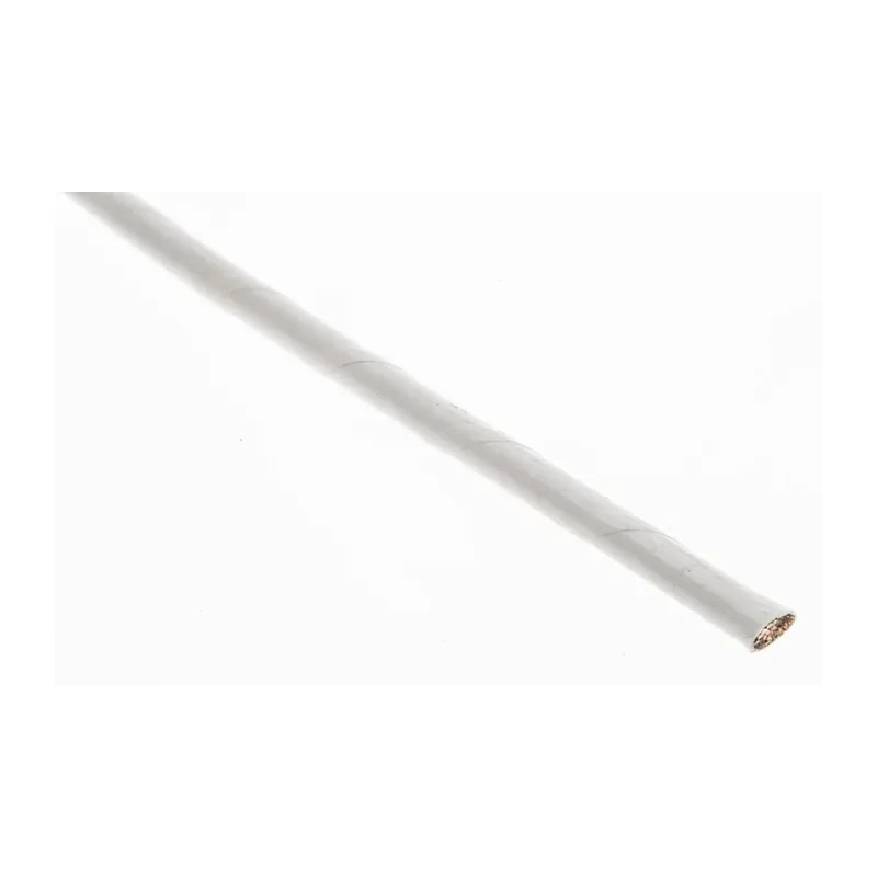 RS PRO White Hook Up Wire 12 AWG, 37/0.32 mm Core Strands, 100 m Length, Polyamide Jacket, Nickel Plated Copper 111-3148
