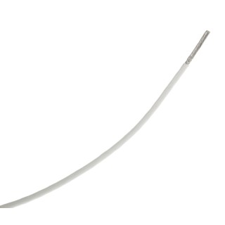 RS PRO White Hook Up Wire, 16 AWG, 19/0.3 mm Strands, 1.92 mm Diameter, 600V AC, Polyamide Jacket, 100 m Reel 111-3146