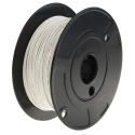 RS PRO White Hook Up Wire, 16 AWG, 19/0.3 mm Strands, 1.92 mm Diameter, 600V AC, Polyamide Jacket, 100 m Reel 111-3146