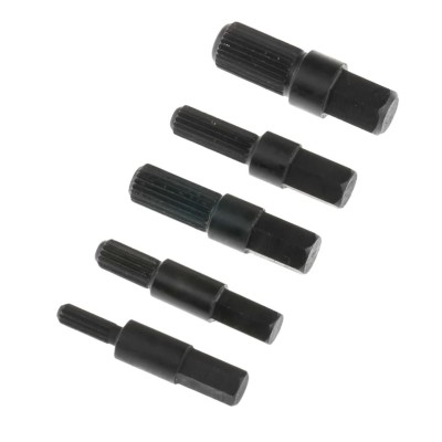 RS PRO 5 piece Plastic Chrome Vanadium Steel Screw Extractor Set 423-6685