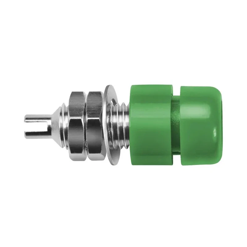 Schutzinger Green Female Banana Socket, 4 mm Connector, Screw Termination, 60V, 32A, Nickel Plating IBU401 GREEN