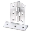 ROCA Electro Polished Stainless Steel Butt Hinge with Knuckle Pin, Screw Fixing, 50mm x 40mm x 1.2mm 423-7098