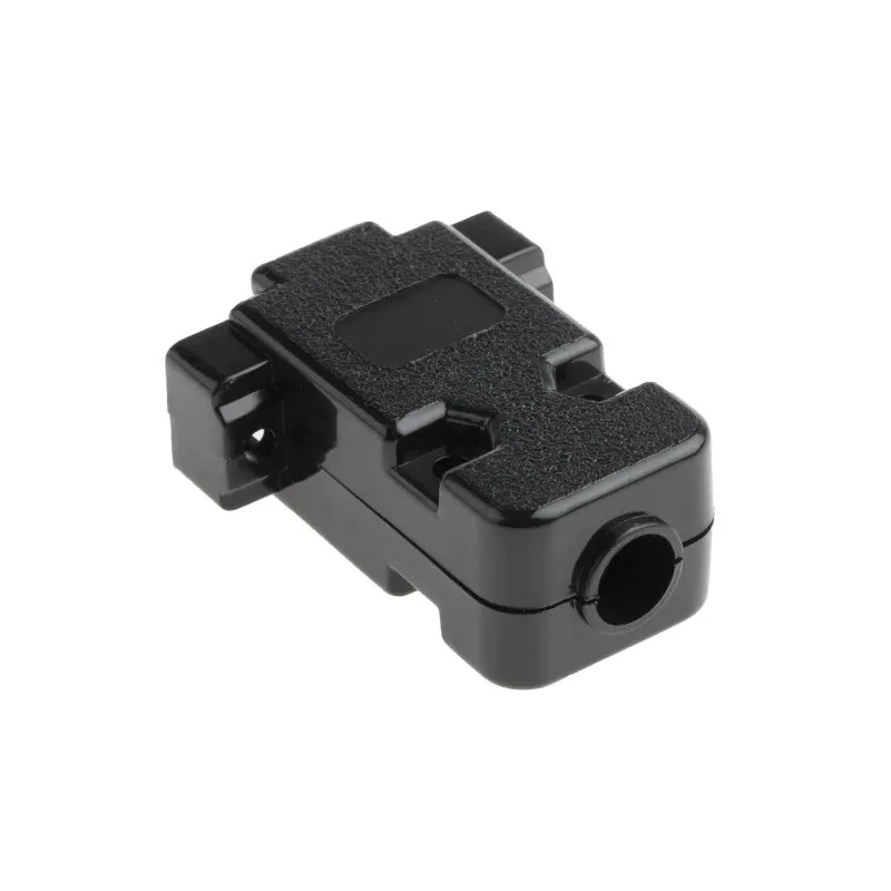 MH Connectors MHCCOV Series ABS Straight D-Sub Backshell, 9 Way Strain Relief MHCCOV-9SC-BK