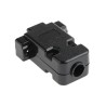 MH Connectors MHCCOV Series ABS Straight D-Sub Backshell, 9 Way Strain Relief MHCCOV-9SC-BK