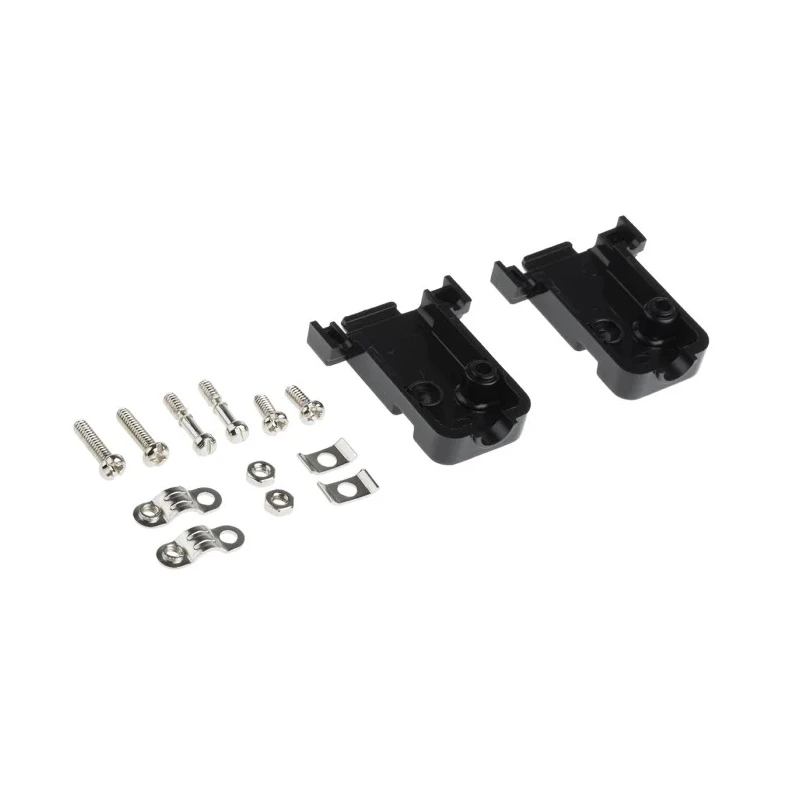 MH Connectors MHCCOV Series ABS Straight D-Sub Backshell, 9 Way Strain Relief MHCCOV-9SC-BK