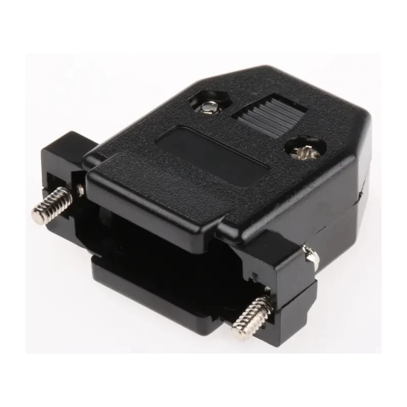 MH Connectors MHCCOV Series ABS Straight D-Sub Backshell 15 Way Strain Relief MHCCOV-15SC-BK