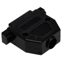 MH Connectors MHCCOV Series ABS Straight D-Sub Backshell 25 Way Strain Relief MHCCOV-25SC-BK