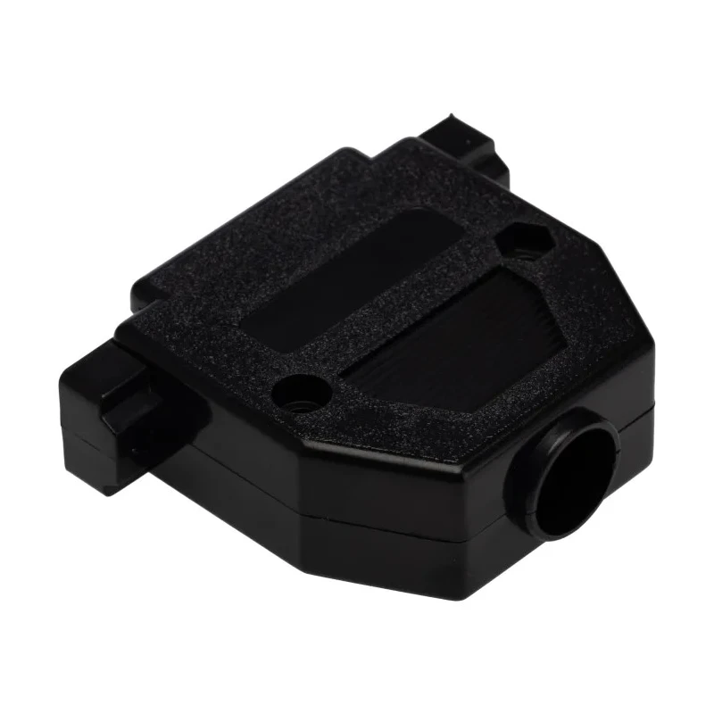 MH Connectors MHCCOV Series ABS Straight D-Sub Backshell 25 Way Strain Relief MHCCOV-25SC-BK