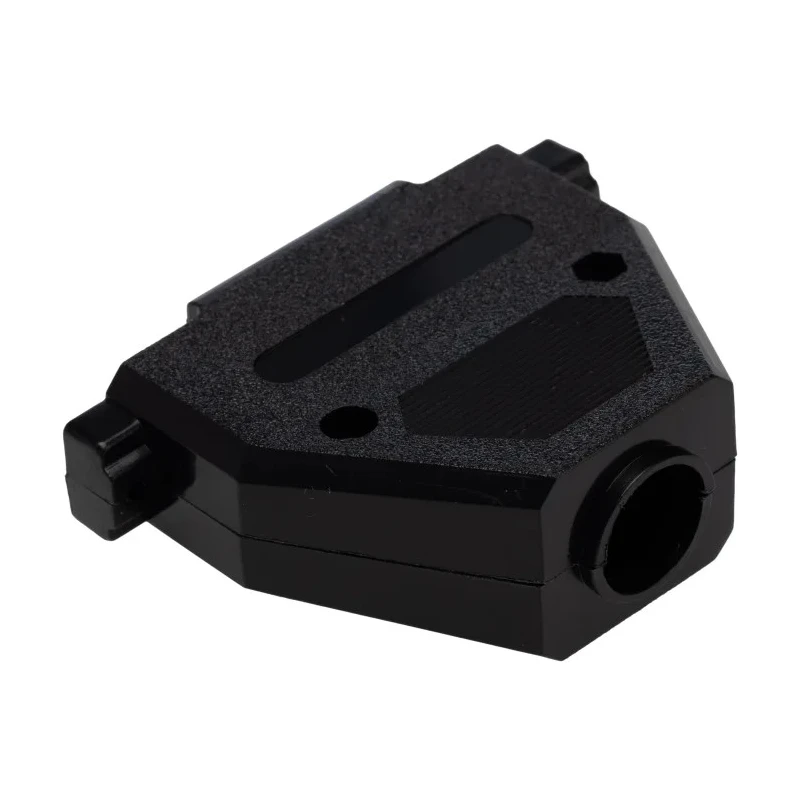 MH Connectors D-Sub Backshell ABS Housing Straight Orientation 37 Contacts Strain Relief MHCCOV-37SC-BK