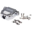 MH Connectors MHCCOV-25SC-MP Series ABS Straight D-Sub Backshell 25 Way Strain Relief MHCCOV-25SC-MP