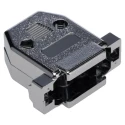 MH Connectors MHCCOV-MP Series ABS Straight D-Sub Backshell, 15 Way Strain Relief MHCCOV-15SC-MP