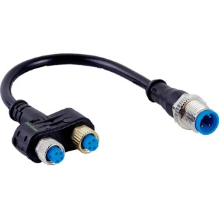 SICK Female 4 Way M8 to Male 4 Way Straight Sensor Actuator Cable, 0.11 m SYL-8204-G0M11-X2