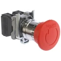 Schneider Electric Harmony XB4 Series Twist Release Emergency Stop Push Button, Panel Mount, 22 mm Cutout, SPDT XB4BS8445