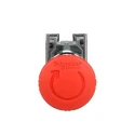 Schneider Electric Harmony XB4 Series Twist Release Emergency Stop Push Button, Panel Mount, 22 mm Cutout, SPDT XB4BS8445