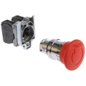 Schneider Electric Harmony XB4 Series Twist Release Emergency Stop Push Button, Panel Mount, 22 mm Cutout, SPDT XB4BS8445