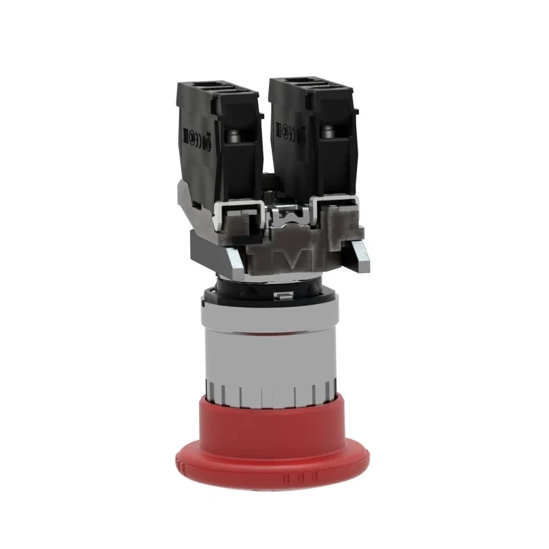 Schneider Electric Harmony XB4 Series Twist Release Emergency Stop Push Button, Panel Mount, 22 mm Cutout, SPDT XB4BS8445