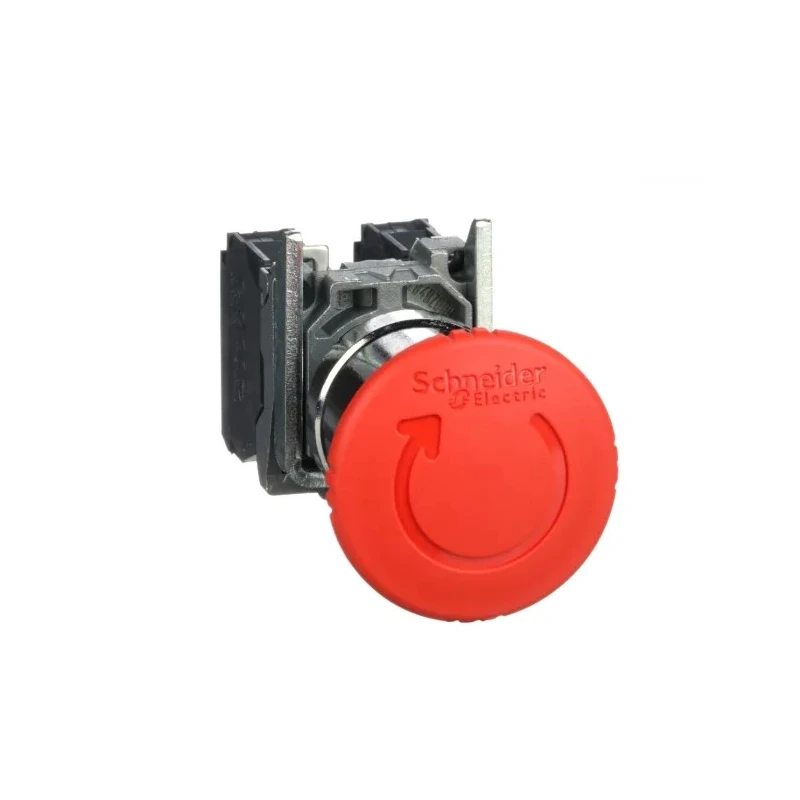 Schneider Electric Harmony XB4 Series Twist Release Emergency Stop Push Button, Panel Mount, 22 mm Cutout, SPDT XB4BS8445