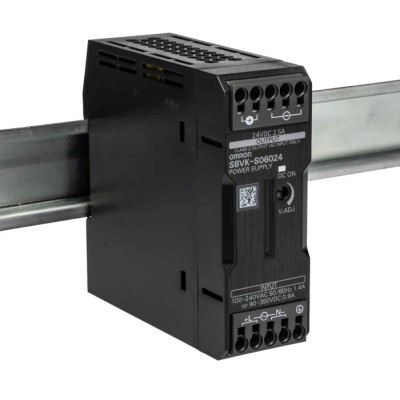Omron Switched Mode DIN Rail Power Supply 24V DC Output 2.5A 60W S8VK-S