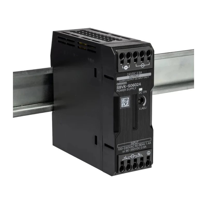 Omron Switched Mode DIN Rail Power Supply 24V DC Output 2.5A 60W S8VK-S