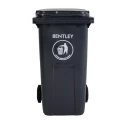 RS PRO 240L Grey Flip Plastic Wheelie Bin Waste Bin 424-9316
