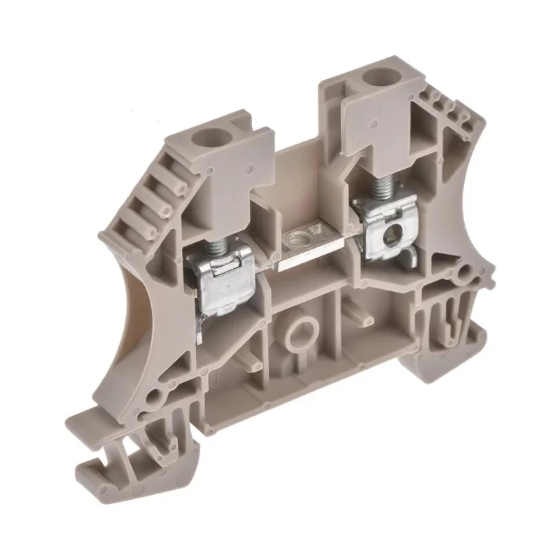 Weidmüller WDU Series DIN Rail Terminal Block Dark Beige 4mm² 1-Level Screw ATEX 1781730000
