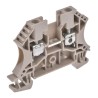 Weidmüller WDU Series DIN Rail Terminal Block Dark Beige 4mm² 1-Level Screw ATEX 1781730000