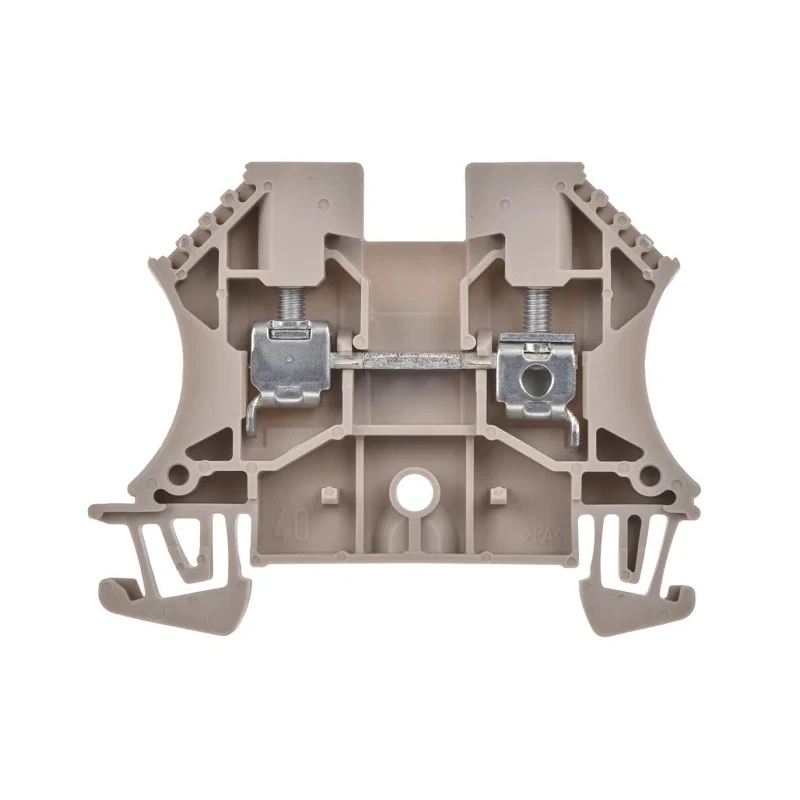 Weidmüller WDU Series DIN Rail Terminal Block Dark Beige 4mm² 1-Level Screw ATEX 1781730000