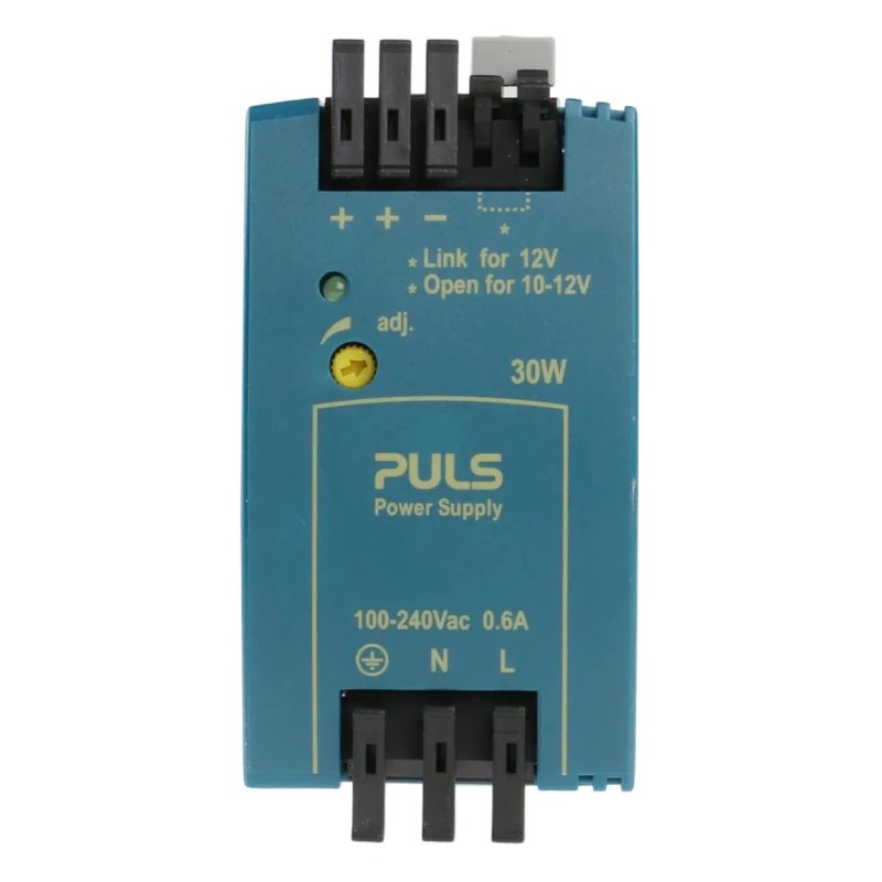 MEAN WELL MiniLine Switched Mode DIN Rail Power Supply 240V AC Input 12V DC Output 3A 30W ML30.102