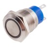 RS PRO Illuminated Push Button Switch, Latching, Panel Mount, 19.2 mm Cutout, SPDT, Green LED, IP67, 250 V AC 5A 111-3887