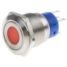 RS PRO Illuminated Push Button Switch, Latching, SPDT, Red LED, Panel Mount, 19.2 mm Cutout, 250 V AC, IP67, Model 111-3893