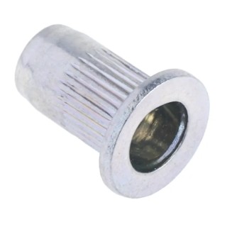 RS PRO Plain Steel Threaded Insert M4 Size 9 mm Diameter 6 mm Fixing Hole 11.3 mm Depth 425-7531