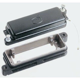 HARTING Protective Cover HAN HPR Series 2 Way Heavy Duty Power Connectors Size 10B Die Cast Aluminium 09400165411
