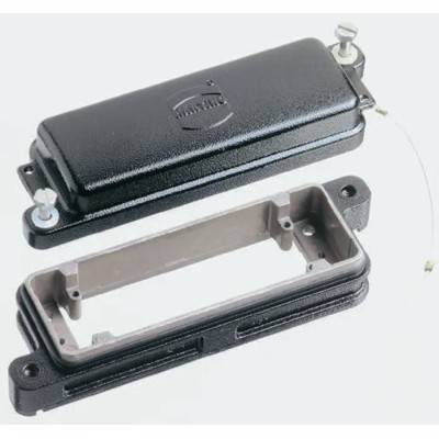 HARTING Protective Cover HAN HPR Series 2 Way Heavy Duty Power Connectors Size 10B Die Cast Aluminium 09400165411