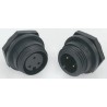 Bulgin Miniature Circular Connector, 12 Contacts, Front Mount, Plug, Male, IP68, Buccaneer 400 Series PX0412/12P
