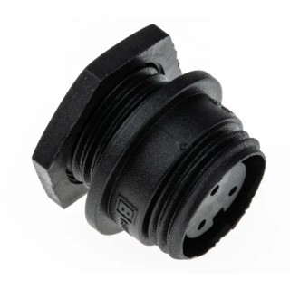 Bulgin Circular Connector, 3 Contacts, Front Mount, Miniature Socket, Female, IP68, Buccaneer 400 Series PX0412/03S