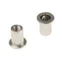 Böllhoff Plain Steel Threaded Insert M6 Flange Diameter 13 mm Fixing Hole Diameter 9 mm Depth 14.5 mm 23307060230