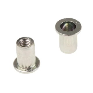 Böllhoff Plain Steel Threaded Insert M6 Flange Diameter 13 mm Fixing Hole Diameter 9 mm Depth 14.5 mm 23307060230