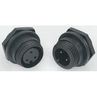 Bulgin Buccaneer 400 Series Miniature Circular Connector, Socket, Female, 12 Contacts, Front Mount, IP68, 50V, 1A PX0412/12S